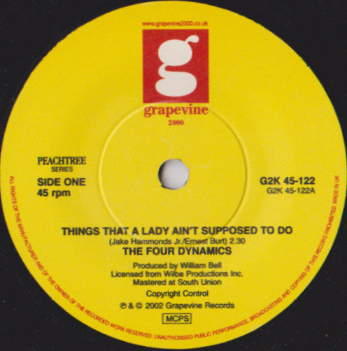 The Four Dynamics | Things That A Lady Ain't Supposed To Do ( 7" single )