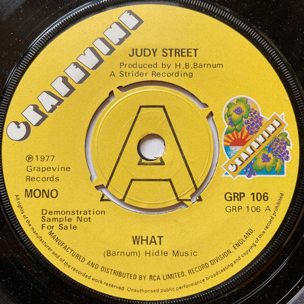 Judy Street | What ( 7" single )