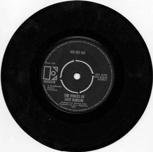 The Voices Of East Harlem | Right On Be Free/No No No (7" single)