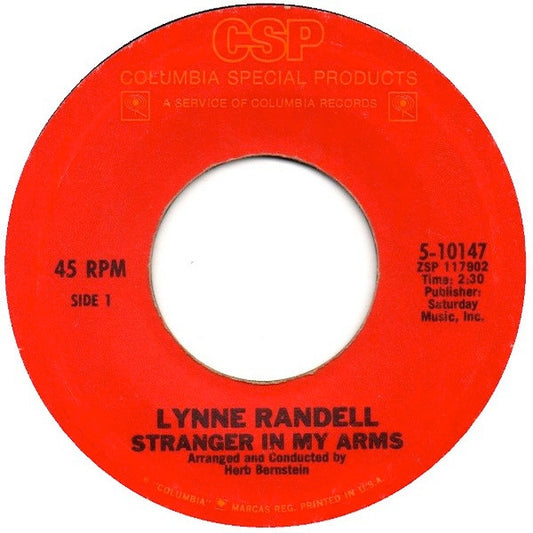 Lynne Randell | Stranger In My Arms (7" single)