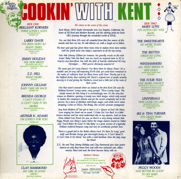 Various | Cookin' With Kent ( 12" album)