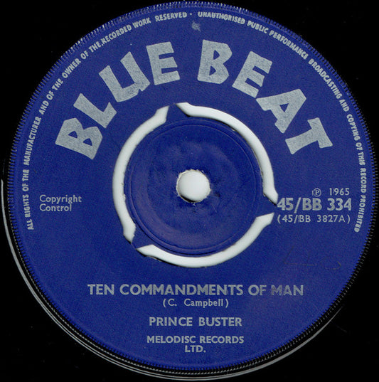 Prince Buster | Ten Commandments Of Man (7" single)