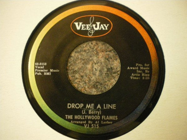 The Hollywood Flames | Drop Me A Line / Letter To My Love (Goodnight) (7" single)