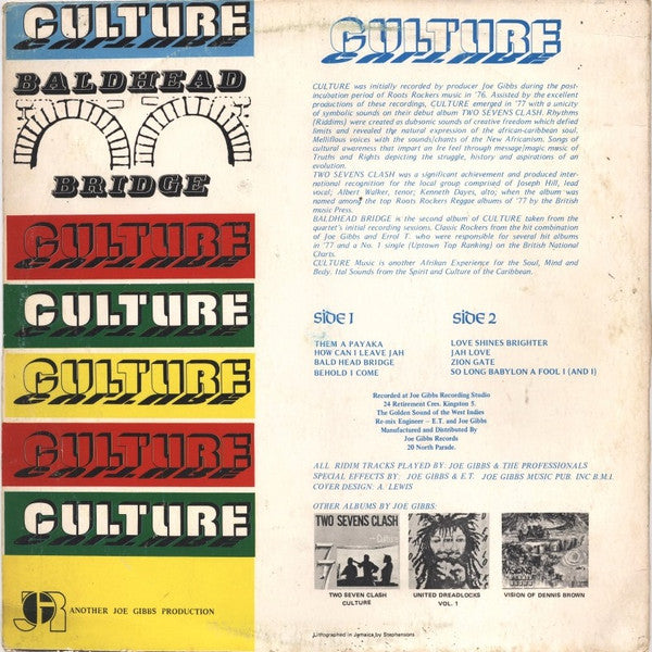 Culture | Baldhead Bridge (12" Album)