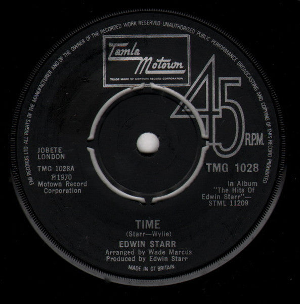 Edwin Starr | Time / Running Back And Forth (7" single)