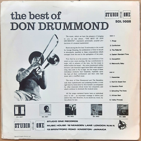Don Drummond | The Best Of Don Drummond ( 12" album)