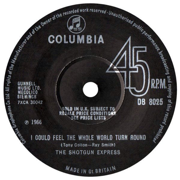 The Shotgun Express | I Could Feel The Whole World Turn Round (7" single)