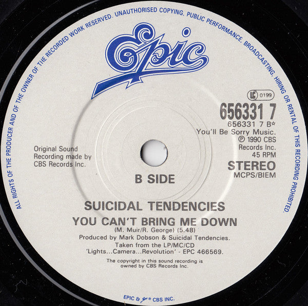 Suicidal Tendencies | Send Me Your Money (7" single)