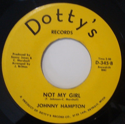 John Hampton | Don't Lead Me On / Not My Girl ( 7" single)