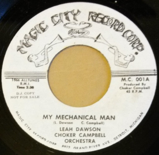 Leah Dawson, Choker Campbell Orchestra | My Mechanical Man (7" single)