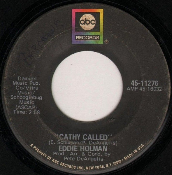 Eddie Holman | Cathy Called (7 inch single)