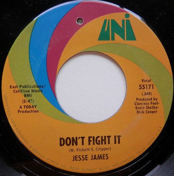 Jesse James | Don't Fight It (7 inch record)