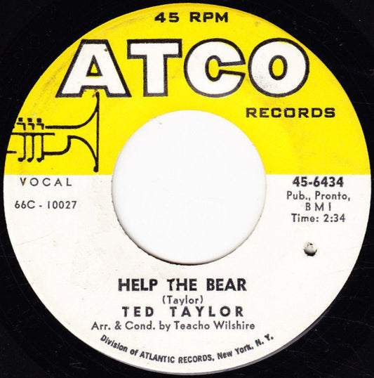 Ted Taylor ‎| Help The Bear (7" single)