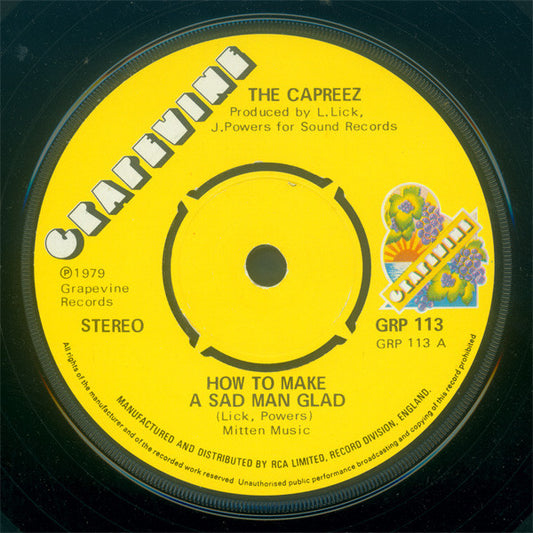 The Capreez ‎| How To Make A Sad Man Glad (7" single)