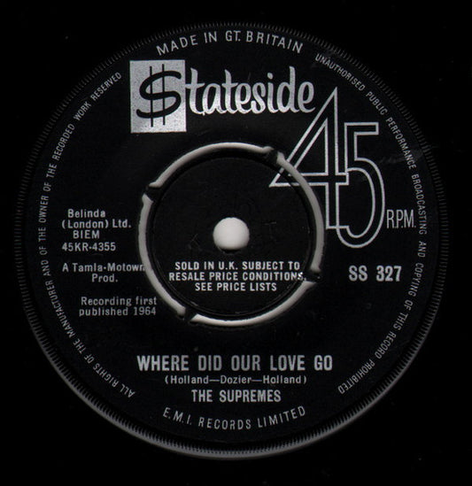 The Supremes | Where Did Our Love Go (7" single)