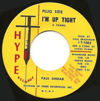 Paul Sindab ‎| I'm Up Tight / Since I Met You ( 7" single)