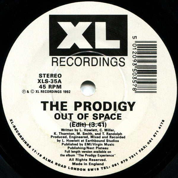 The Prodigy | Out Of Space ( 7" single )