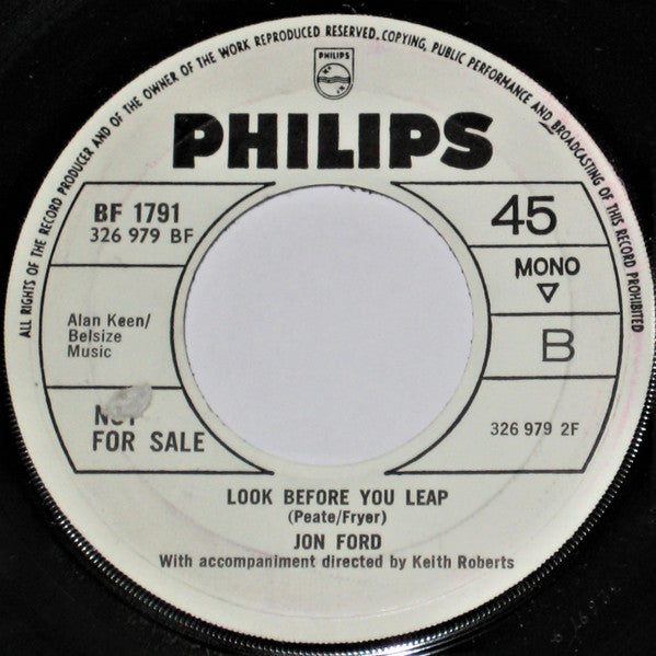 Jon Ford | I Know It's Love ( 7" single)