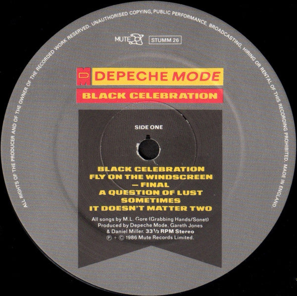 Depeche Mode | Black Celebration (12" album)