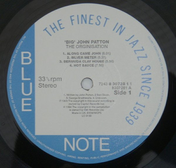 'Big' John Patton | The Organization! The Best Of 'Big' John Patton ( 12" album)