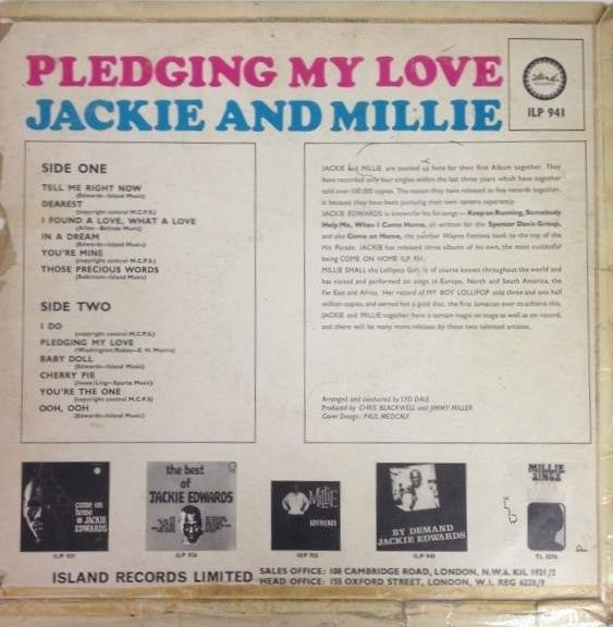 Jackie And Millie | Pledging My Love (12" Album)