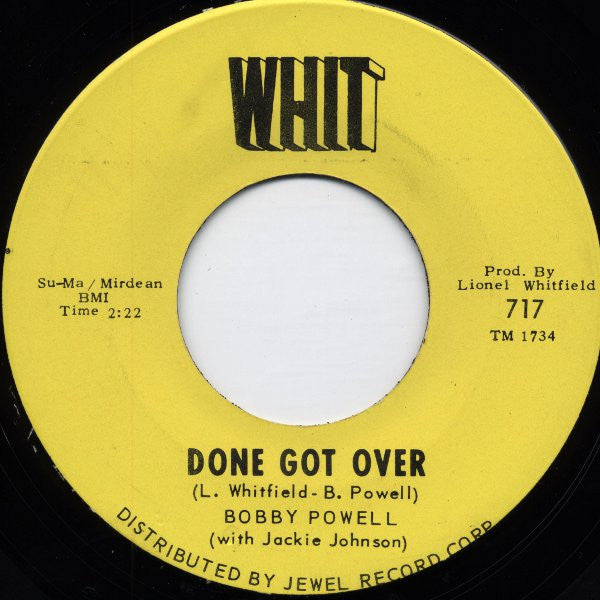 Bobby Powell With Jackie Johnson | I'm Gonna Leave You (7 inch single)