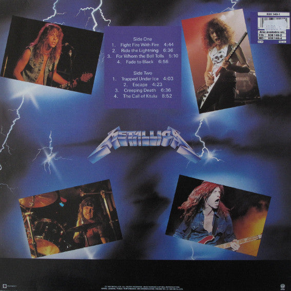 Metallica | Ride The Lightning (12" Album)