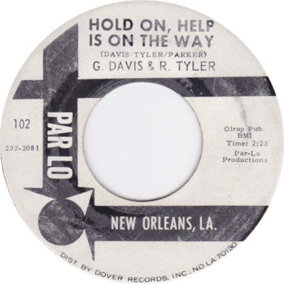 G. Davis & R. Tyler | Hold On, Help Is On The Way (7" single)