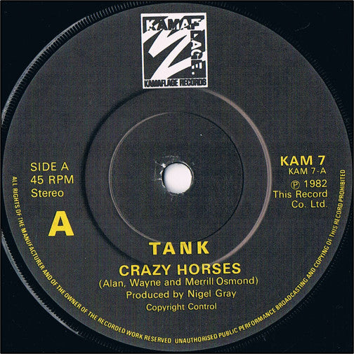 Tank | Crazy Horses (7" single)