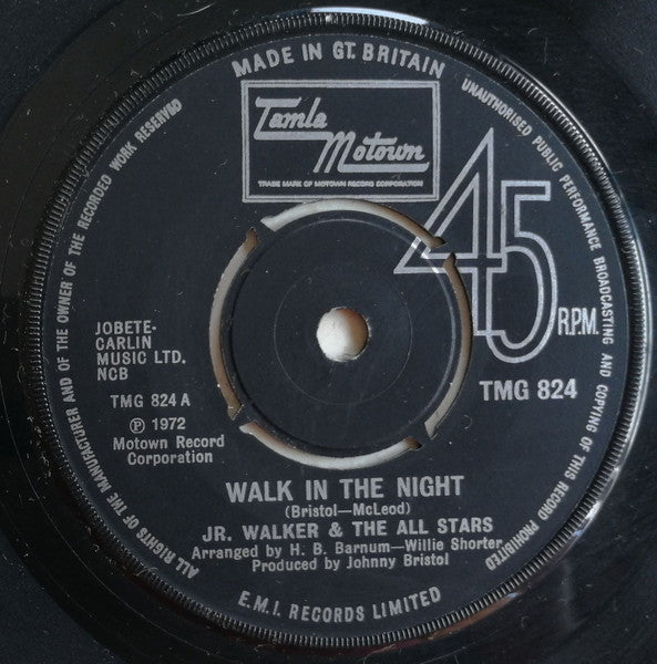 Jr. Walker & The All Stars | Walk In The Night (7" single)