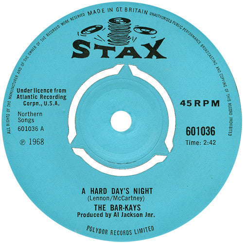 The Bar-Kays | A Hard Day's Night (7" single)
