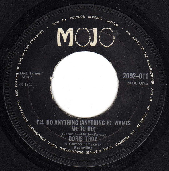 Doris Troy | I'll Do Anything (Anything He Wants Me To Do) (7 inch single)
