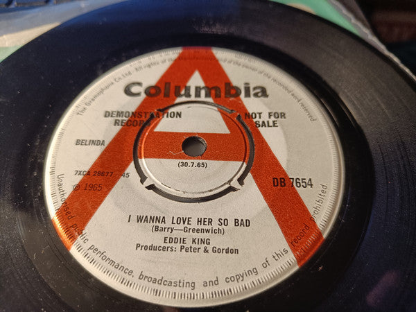 Eddie King | I Wanna Love Her So Bad ( 7" single)