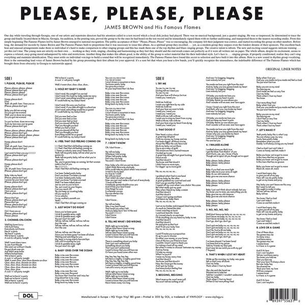 James Brown & The Famous Flames ‎| Please, Please, Please ( 12" album)
