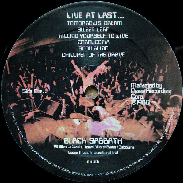 Black Sabbath | Live At Last... (12" Album)