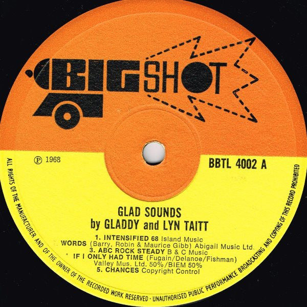 Gladdy And Lyn Taitt ‎| Glad Sounds (12" album)