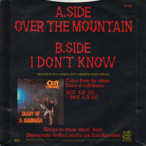 Ozzy Osbourne | Over The Mountain (7" single)