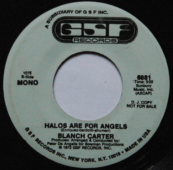 Blanch Carter – Halos Are For Angels ( 7" single)