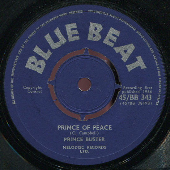 Prince Buster | Don't Throw Stones / Prince Of Peace (7" single)