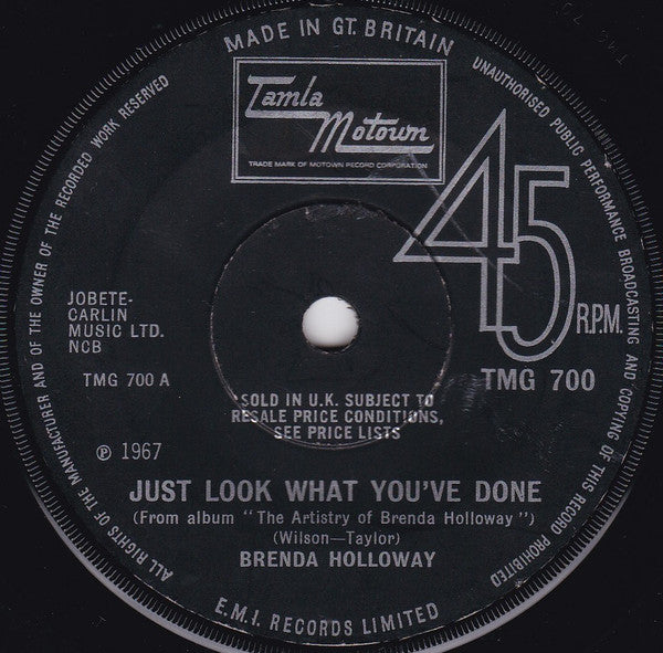 Brenda Holloway | Just Look What You've Done ( 7" single)