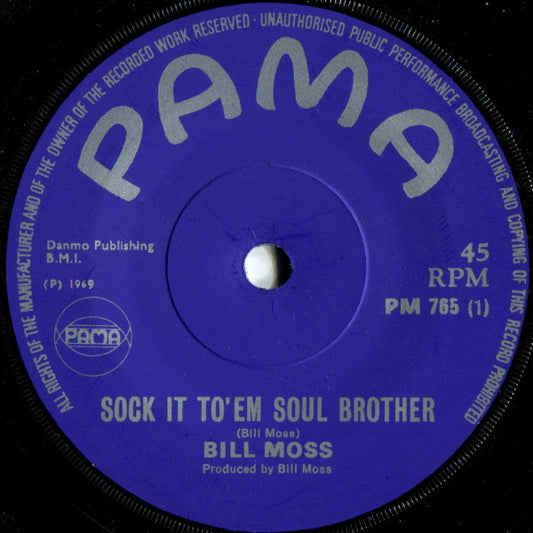 Bill Moss | Sock It To 'Em Soul Brother (7" single)