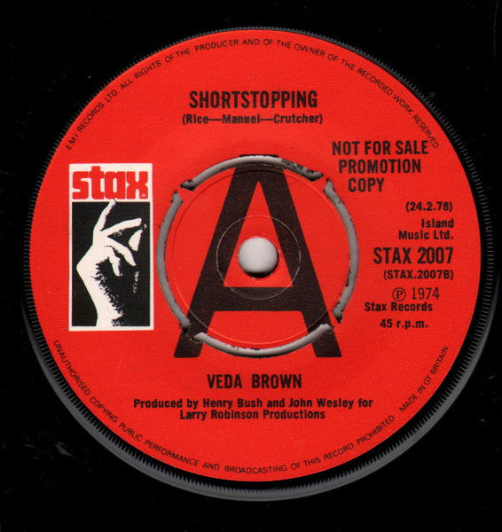 Jean Knight / Veda Brown | Mr. Big Stuff / Shortstopping (7" single)