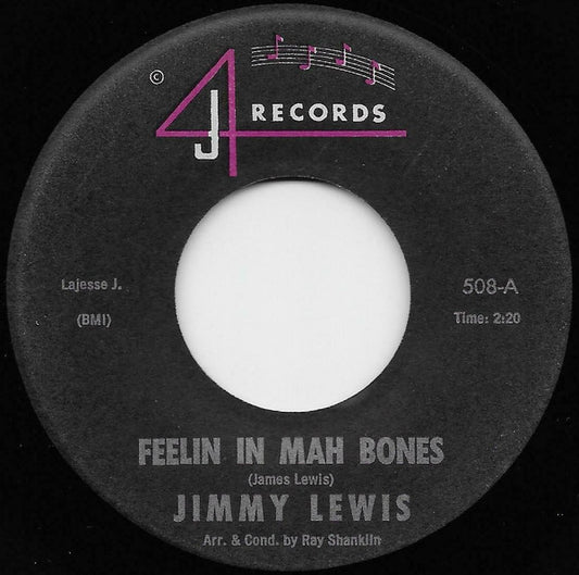 Jimmy Lewis | Feelin In Mah Bones / Koppin A Plea ( 7" single)