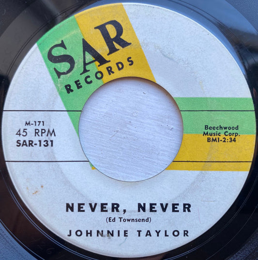 Johnnie Taylor | Never, Never / Rome ("Wasn't Built In A Day") (7" single)
