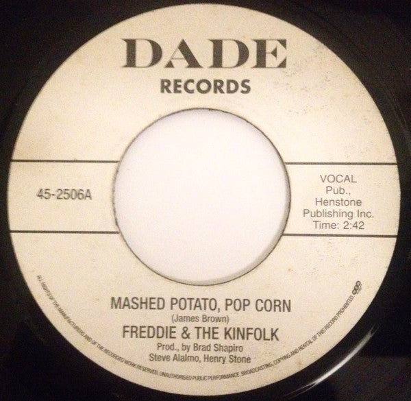 Freddie & The Kinfolk / The Fabulous Counts | Mashed Potato, Pop Corn / Jan Jan (7" single)