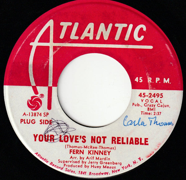 Fern Kinney | Your Love's Not Reliable ( 7 inch single)