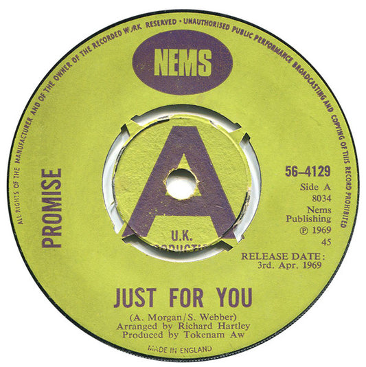 Promise | Just For You ( 7" single)