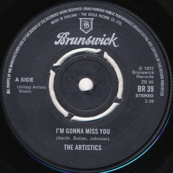 Gene Chandler / The Artistics | There Was A Time / I'm Gonna Miss You (7" single)