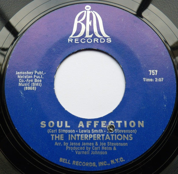 The Interpertations | Soul Affection / Snap-Out (7" single)