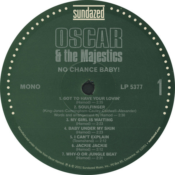 Oscar & The Majestics | No Chance Baby! (12 inch LP)